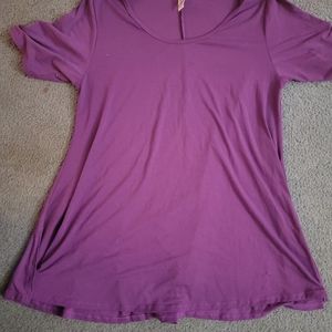 LuLaRoe Classic Tee, L, Purple